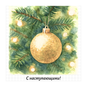 С наступающим!